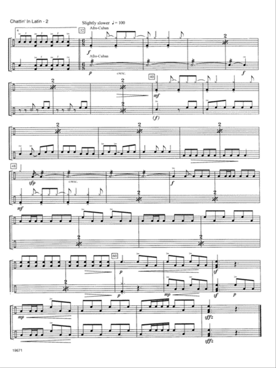 Contest Duets For Intermediate Drum Set Players Drum Set scores gallery preview page 4