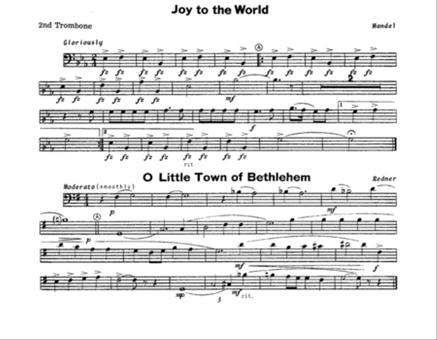 Christmas; The Joy & Spirit - Book 2/2nd Trombone Trombone scores gallery preview page 3