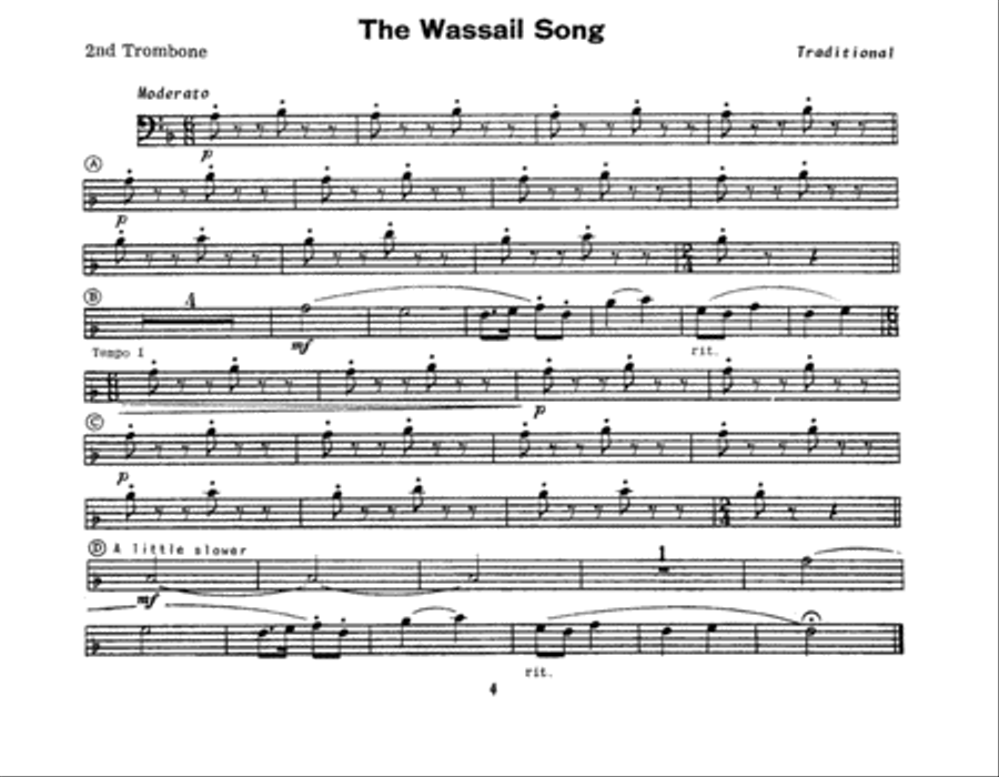 Christmas; The Joy & Spirit - Book 2/2nd Trombone Trombone scores gallery preview page 4