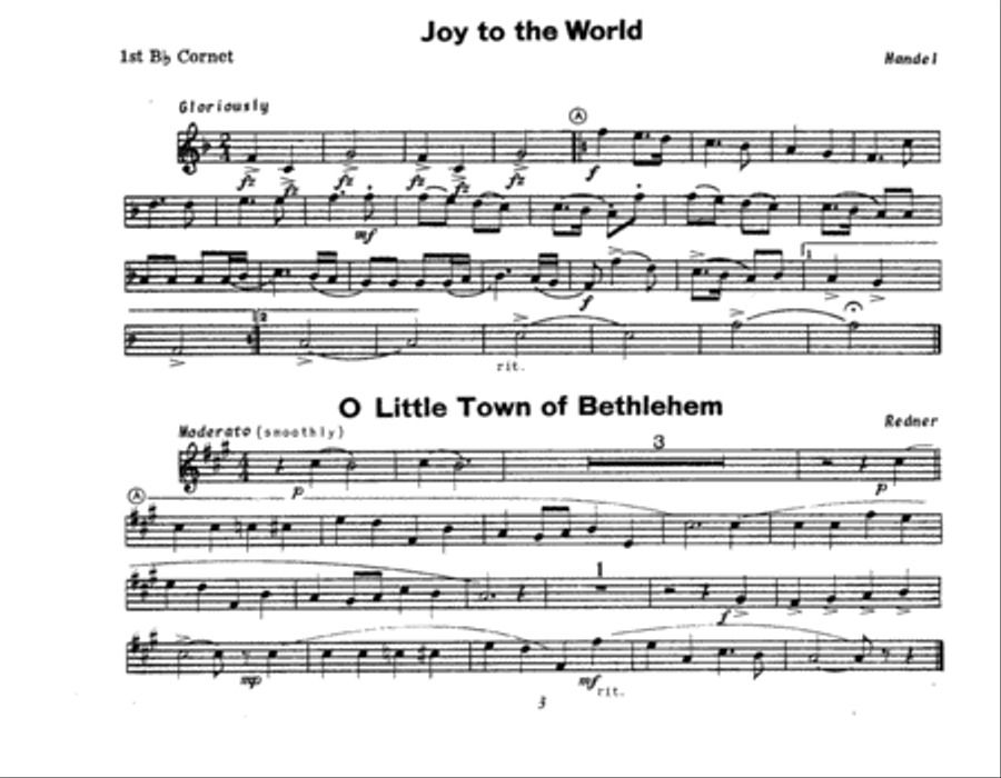 Christmas; The Joy & Spirit - Book 2/1st Cornet Cornet scores gallery preview page 3