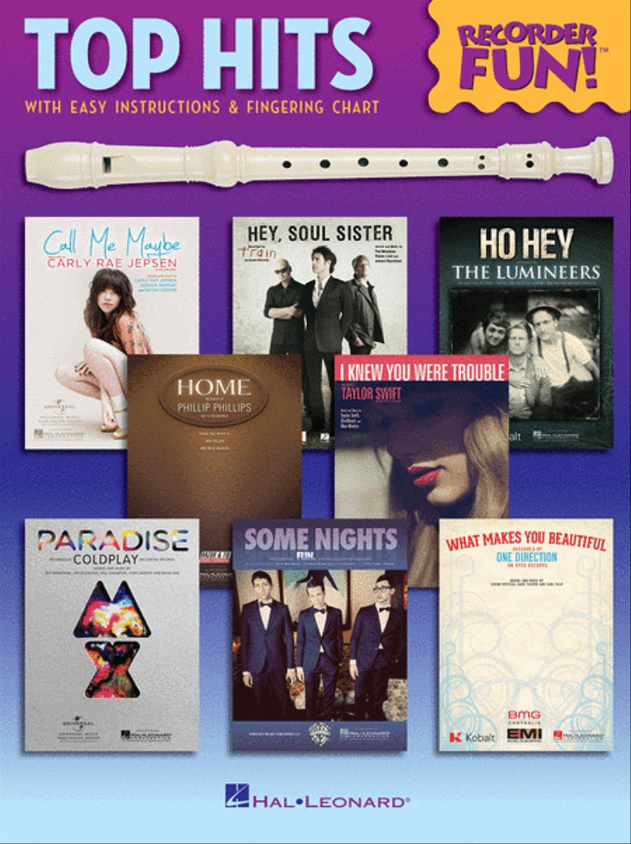 Top Hits – Recorder Fun! Recorder scores gallery preview page 1