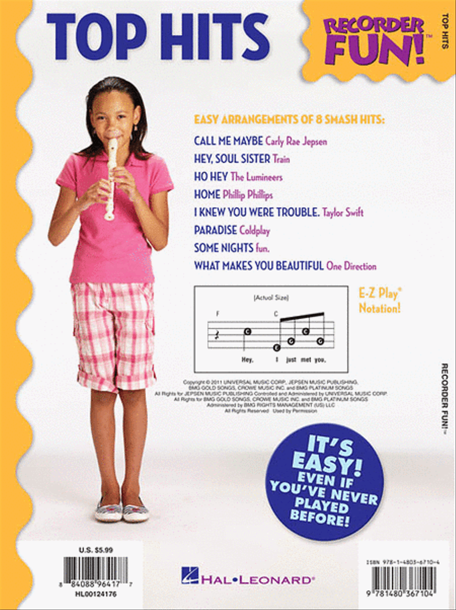 Top Hits – Recorder Fun! Recorder scores gallery preview page 2