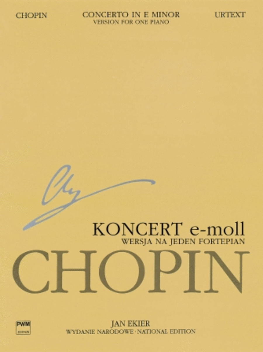 Concerto No. 1 in E Minor Op. 11 – Version for One Piano Piano Solo scores gallery preview page 1