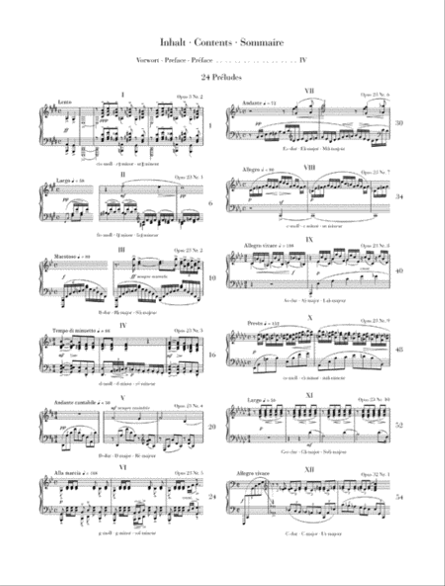 24 Preludes 24 Preludes Piano Solo scores gallery preview page 2