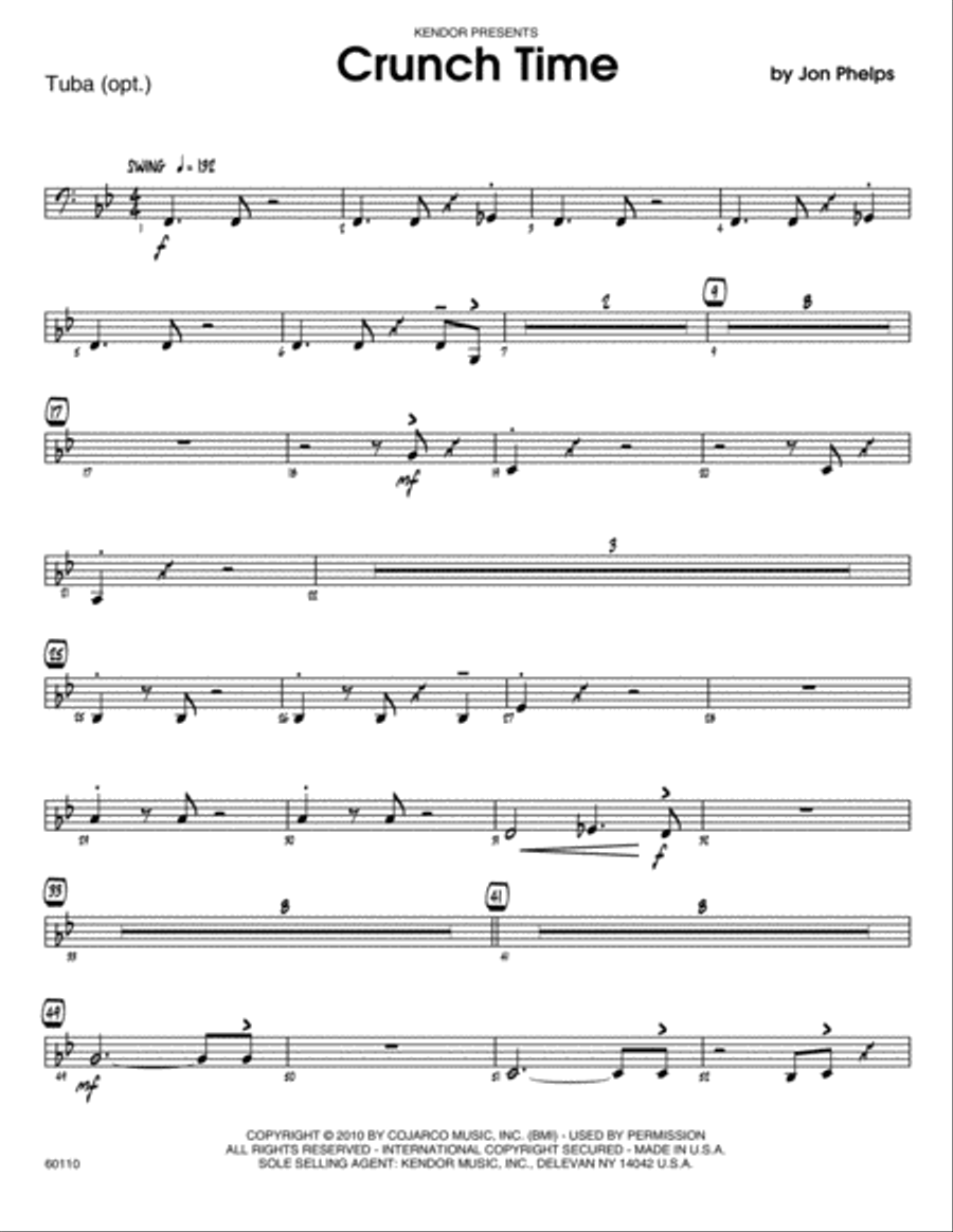 Crunch Time - Tuba Tuba scores gallery preview page 1