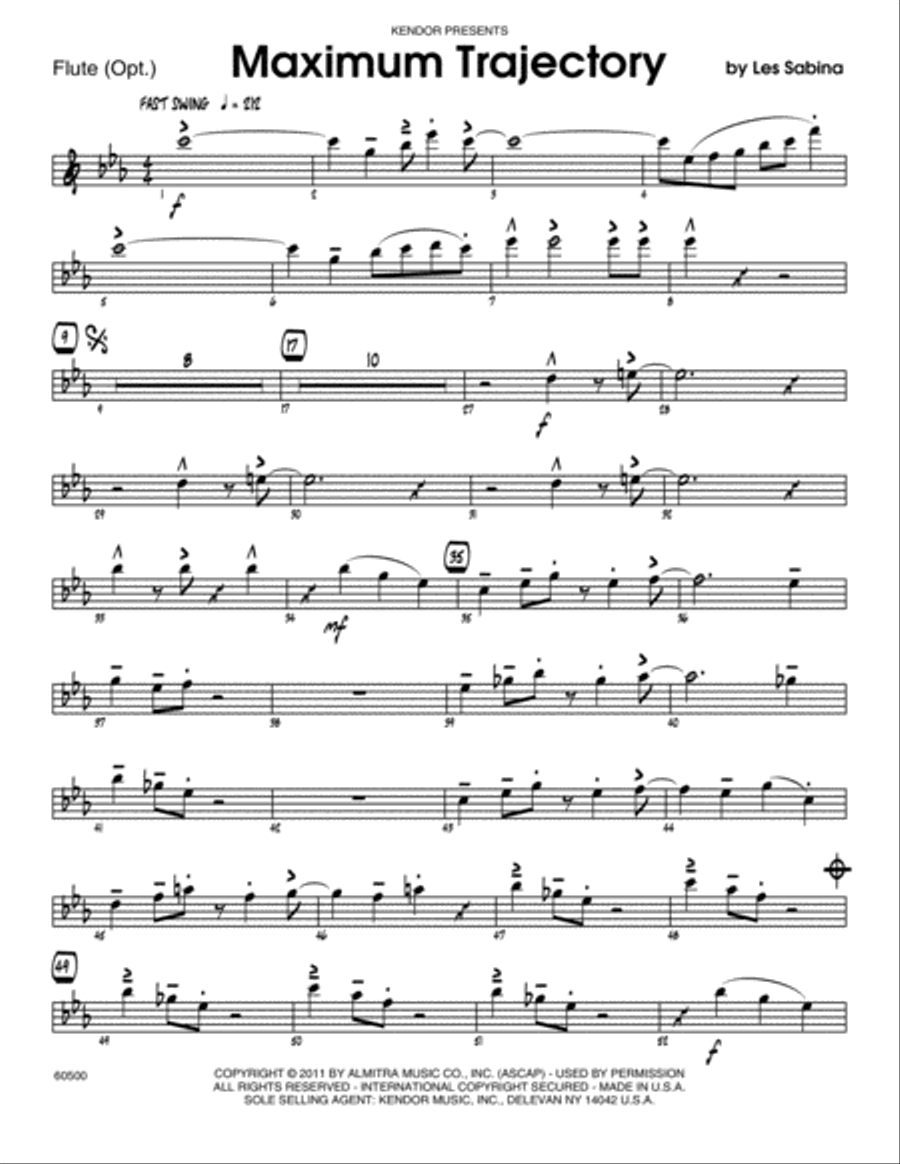 Maximum Trajectory - Flute Flute scores gallery preview page 1