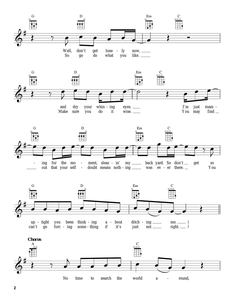 When I Come Around When I Come Around Ukulele scores gallery preview page 2