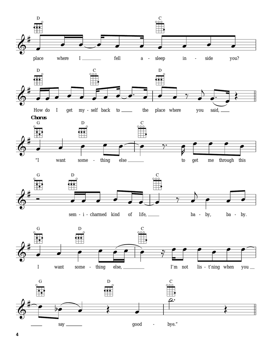 Semi-Charmed Life Semi-Charmed Life Ukulele scores gallery preview page 4