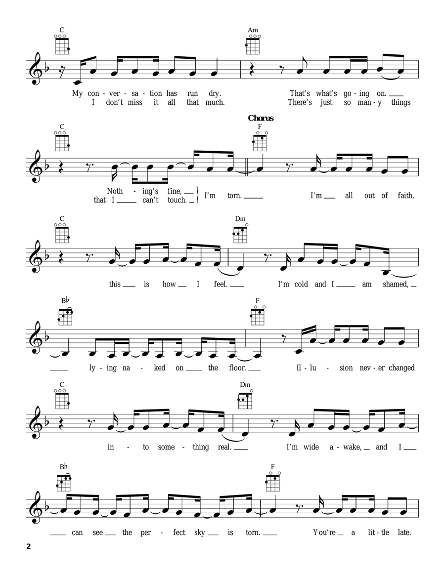Torn Torn Ukulele scores gallery preview page 2