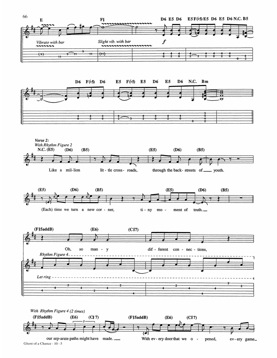 Ghost Of A Chance Ghost Of A Chance Acoustic Guitar scores gallery preview page 5
