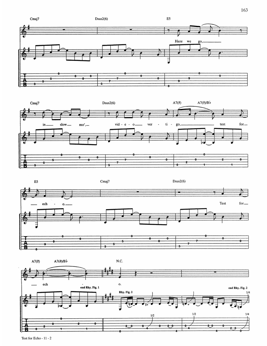 Test For Echo Test For Echo Acoustic Guitar scores gallery preview page 2