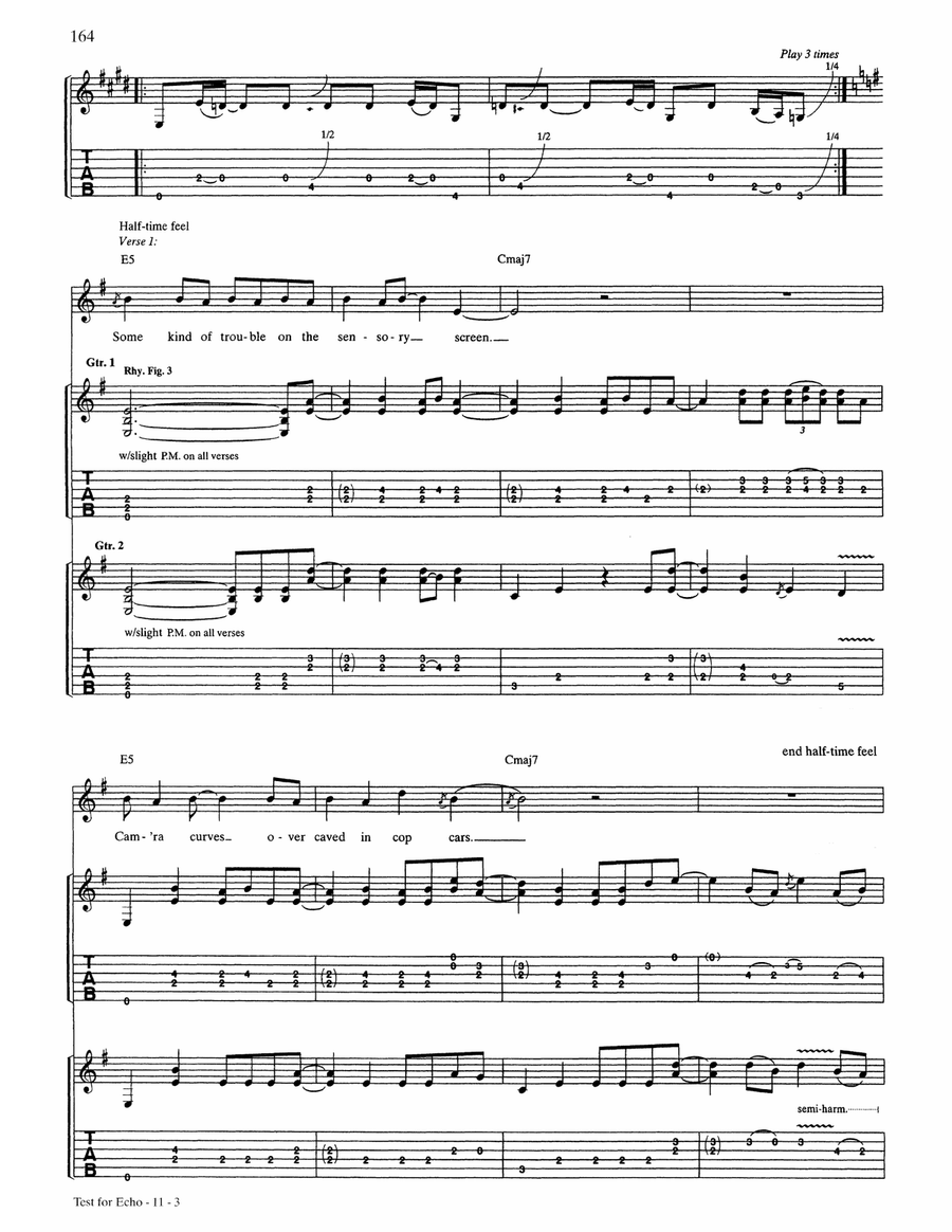 Test For Echo Test For Echo Acoustic Guitar scores gallery preview page 3