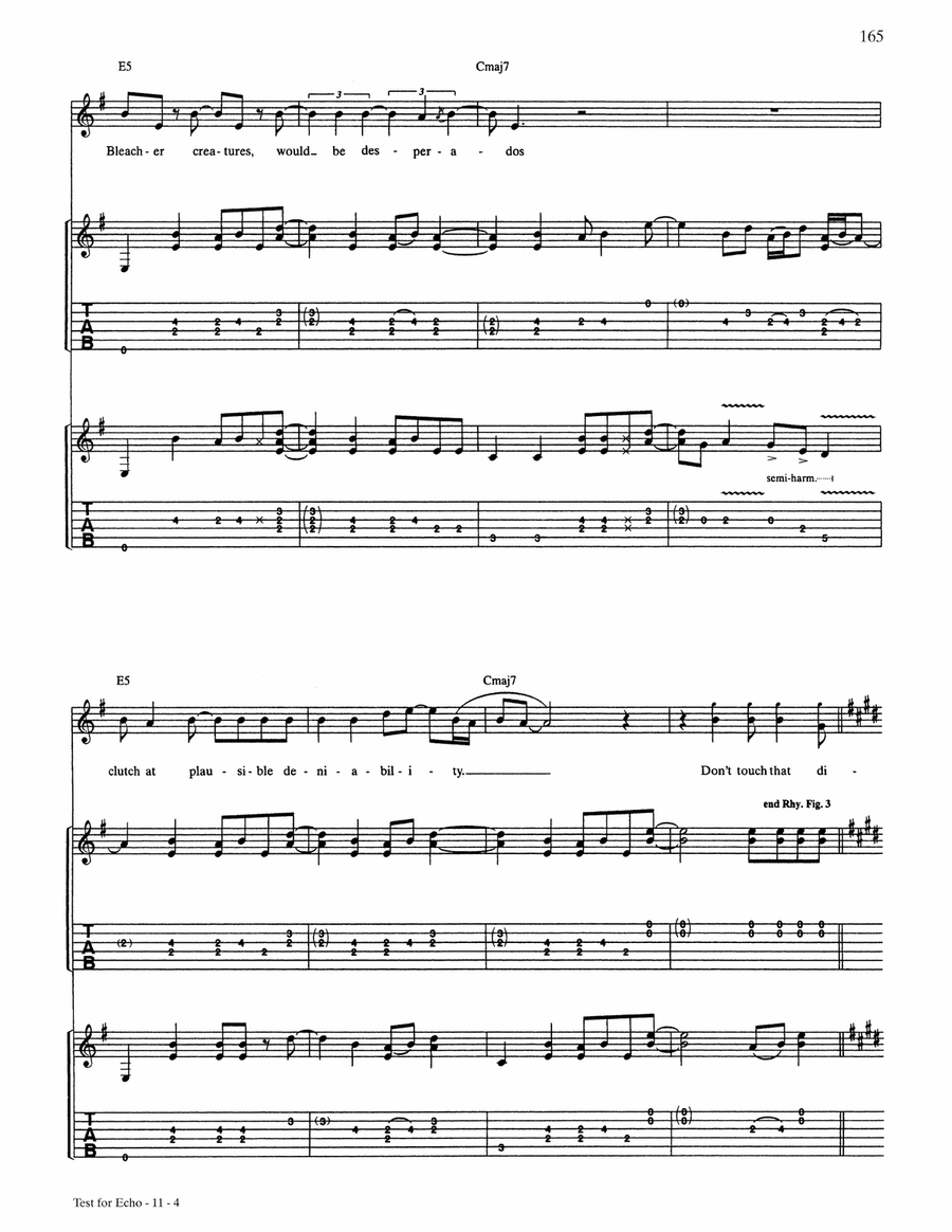 Test For Echo Test For Echo Acoustic Guitar scores gallery preview page 4