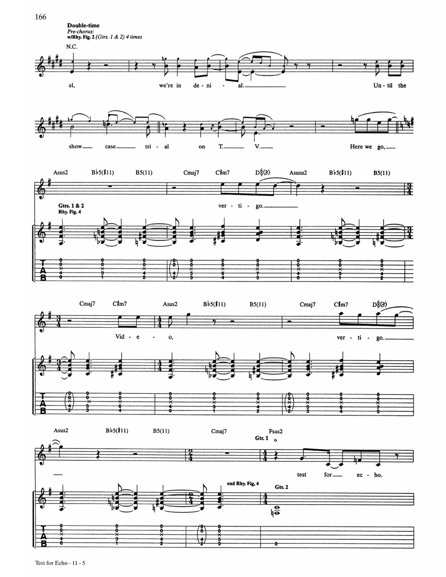 Test For Echo Test For Echo Acoustic Guitar scores gallery preview page 5