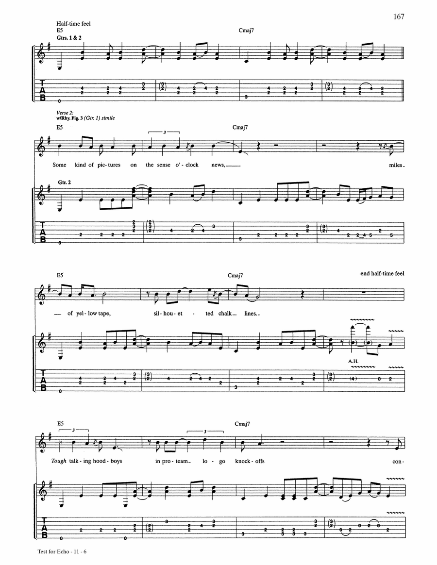 Test For Echo Test For Echo Acoustic Guitar scores gallery preview page 6