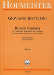 Rossini-Fantasie für Violoncello, Kontrabass und Orchester / KlA