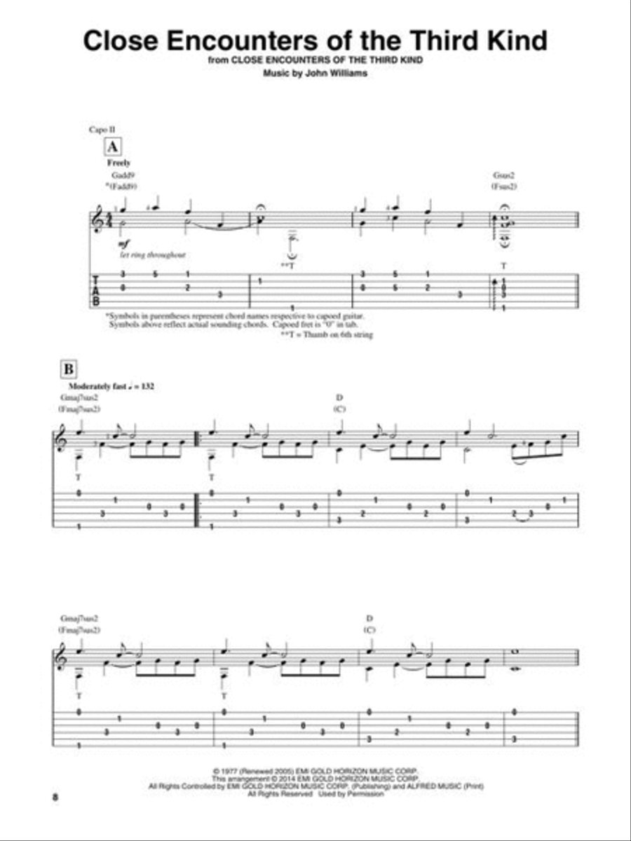 John Williams for Fingerstyle Guitar Fingerpicking Guitar scores gallery preview page 6