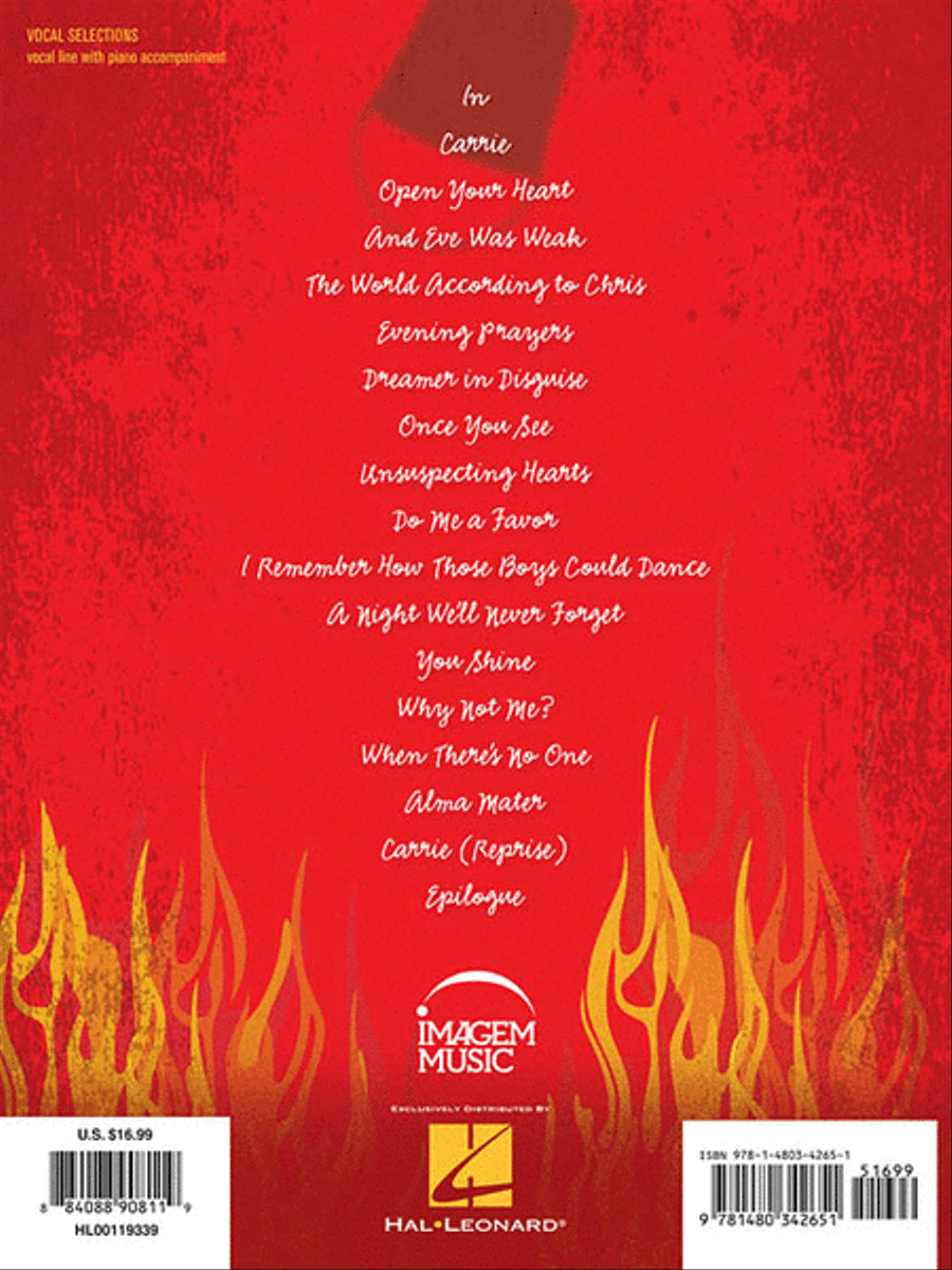 Carrie: The Musical Carrie: The Musical Voice scores gallery preview page 2