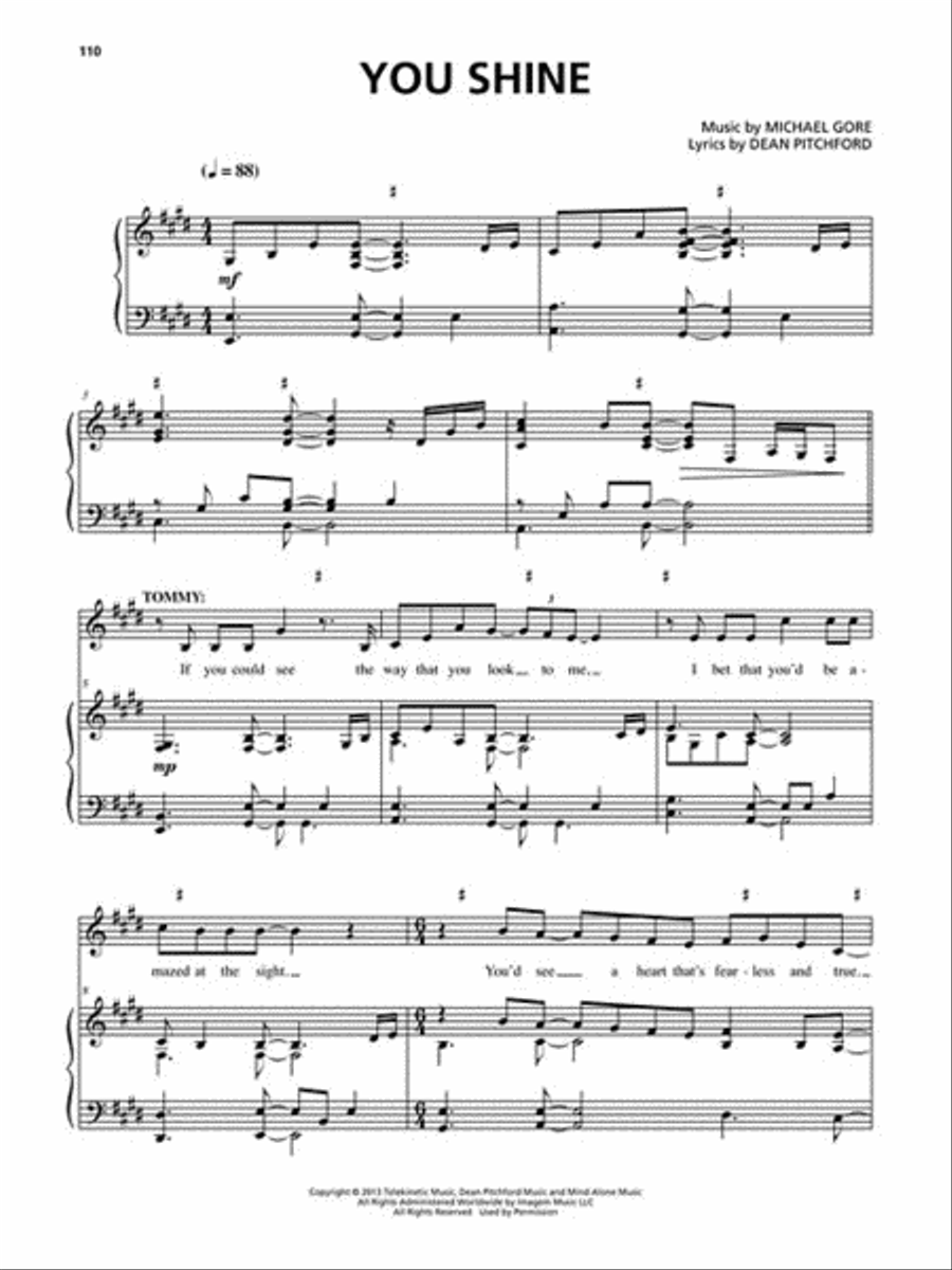 Carrie: The Musical Carrie: The Musical Voice scores gallery preview page 4