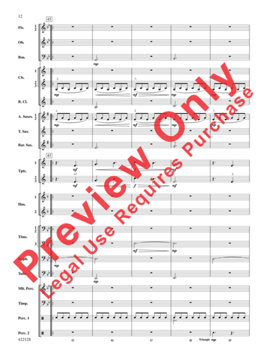 Downton Abbey -- The Suite Concert Band scores gallery preview page 4