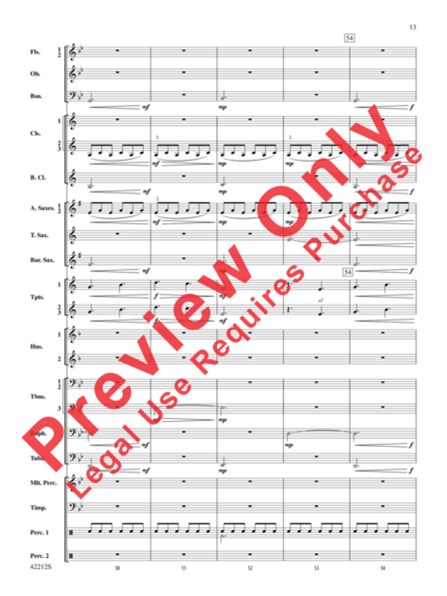 Downton Abbey -- The Suite Concert Band scores gallery preview page 5