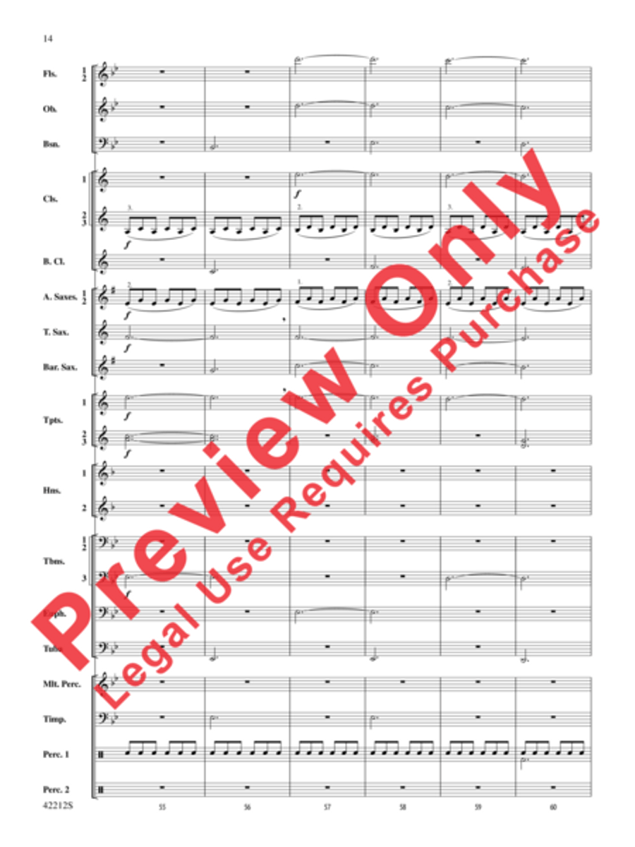Downton Abbey -- The Suite Concert Band scores gallery preview page 6