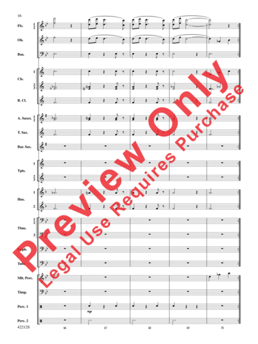 Downton Abbey -- The Suite Concert Band scores gallery preview page 8