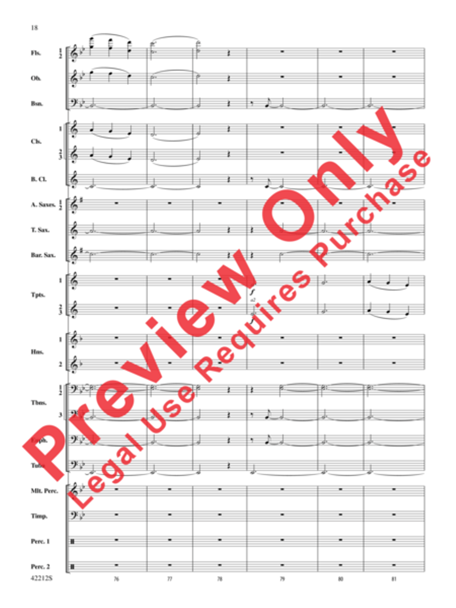 Downton Abbey -- The Suite Concert Band scores gallery preview page 10