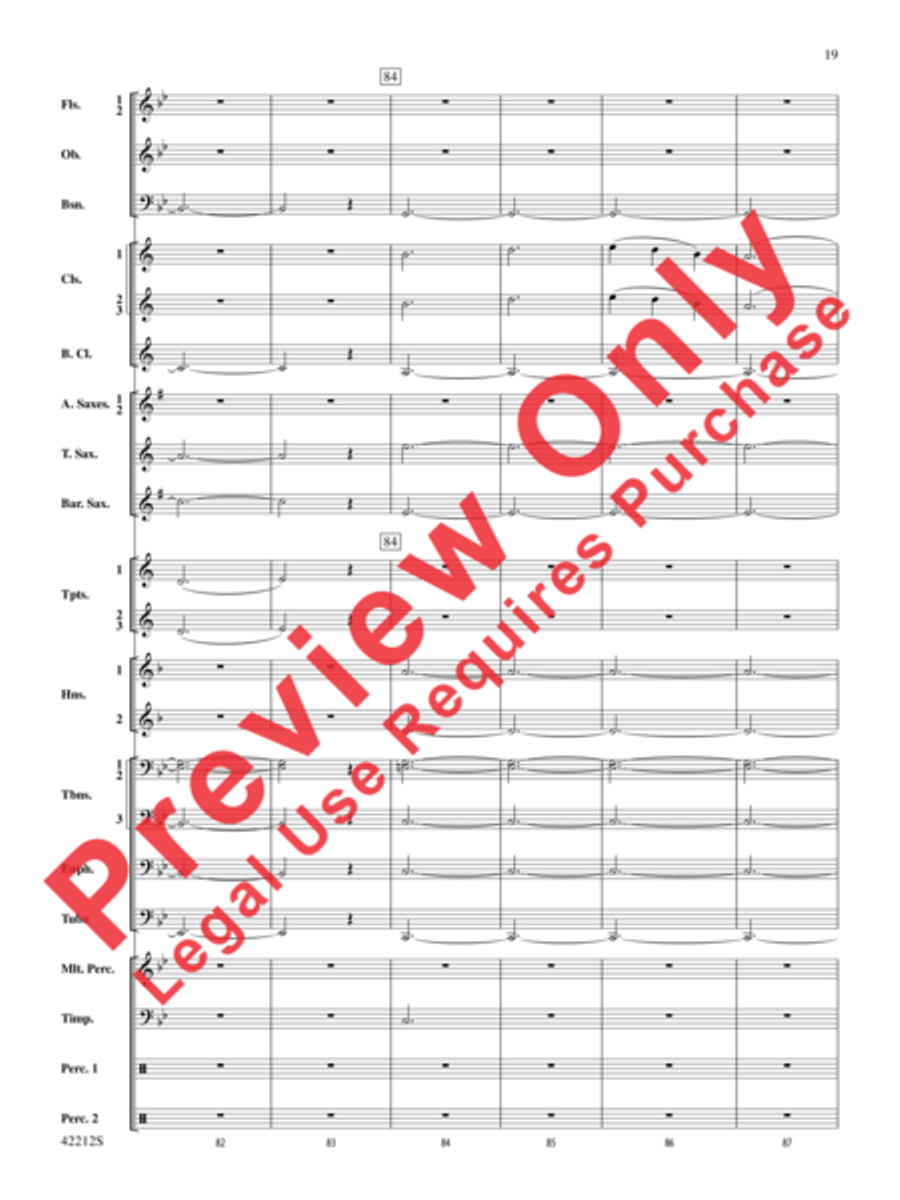 Downton Abbey -- The Suite Concert Band scores gallery preview page 11