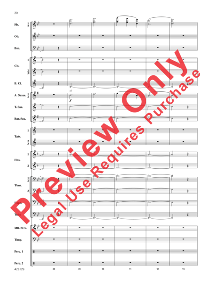 Downton Abbey -- The Suite Concert Band scores gallery preview page 12