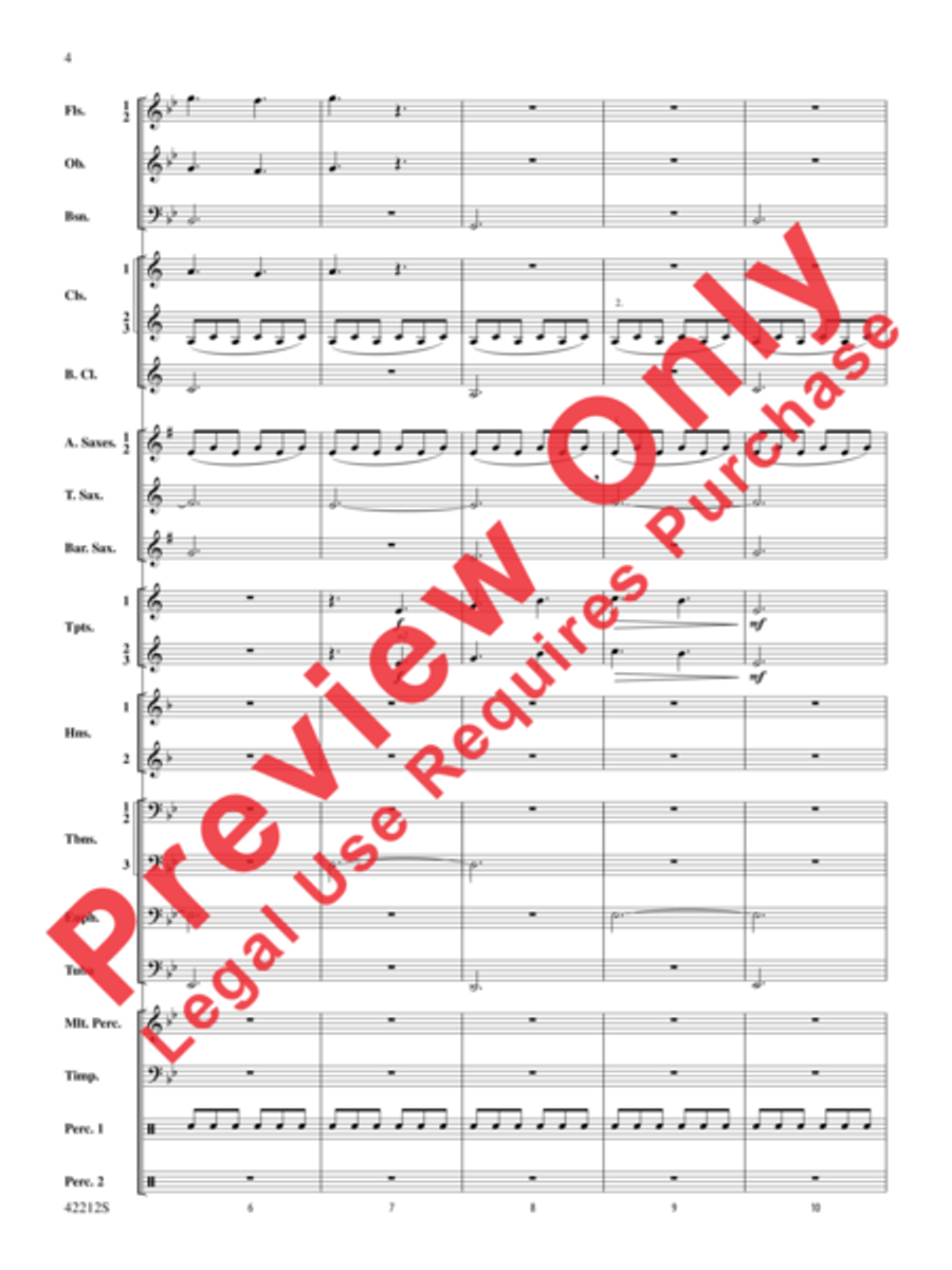 Downton Abbey -- The Suite Concert Band scores gallery preview page 14