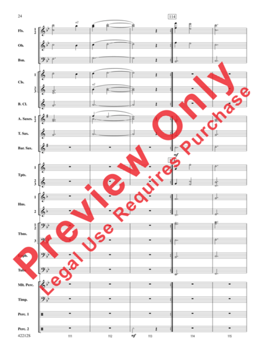 Downton Abbey -- The Suite Concert Band scores gallery preview page 17