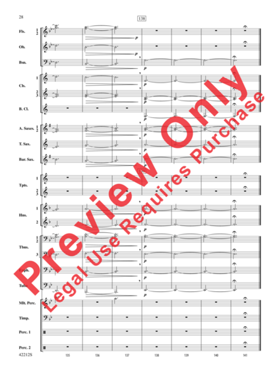 Downton Abbey -- The Suite Concert Band scores gallery preview page 21