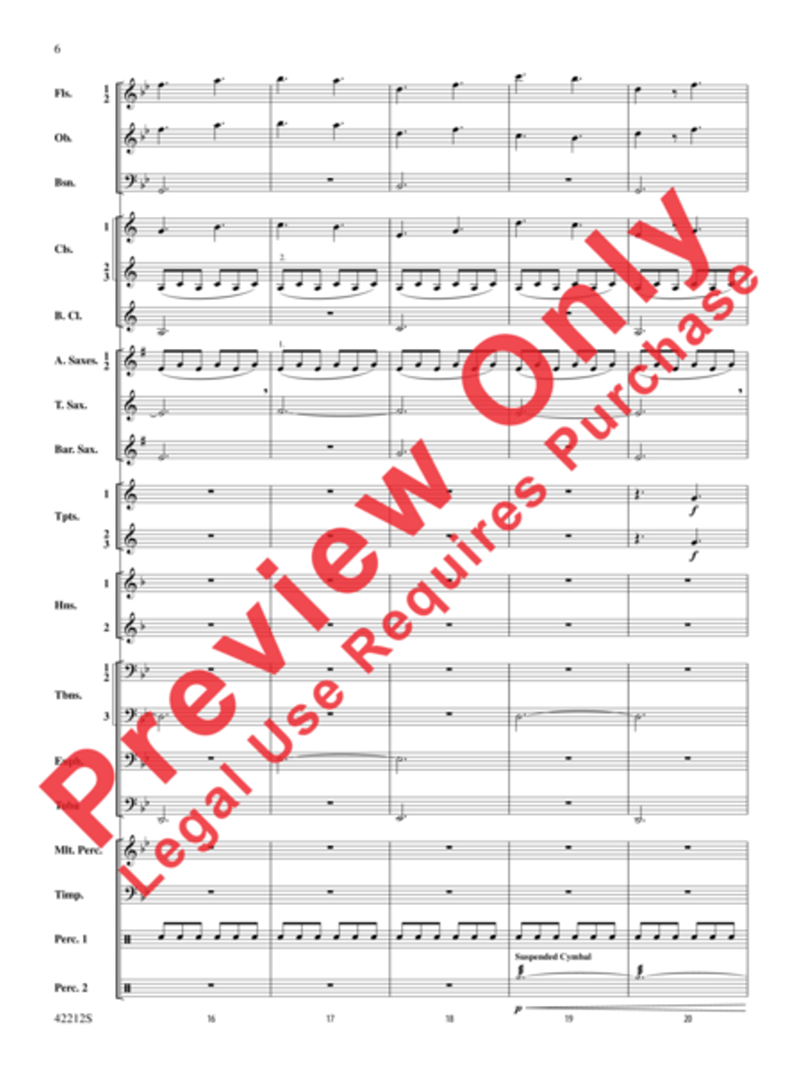 Downton Abbey -- The Suite Concert Band scores gallery preview page 23