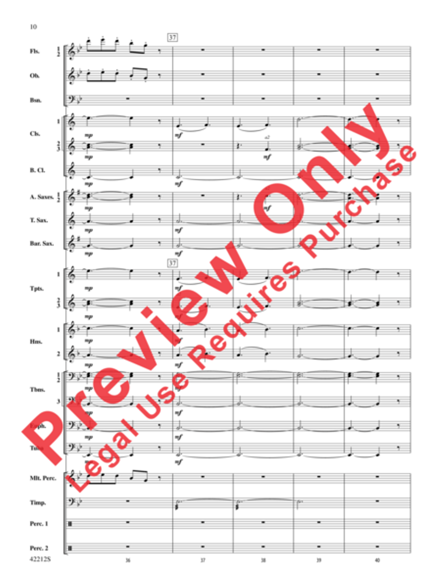 Downton Abbey -- The Suite Concert Band scores gallery preview page 27