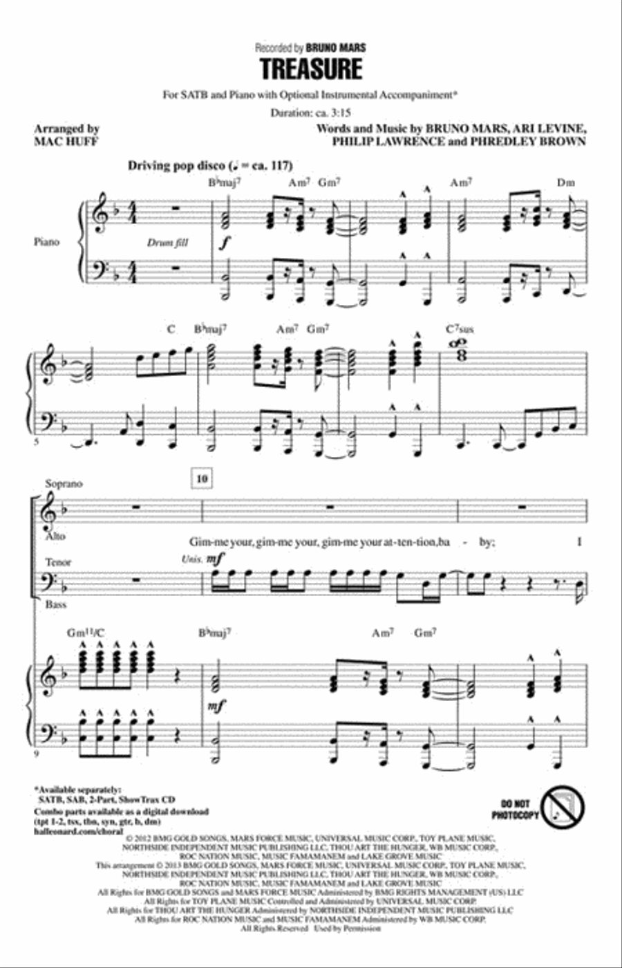 Treasure Choir scores gallery preview page 2