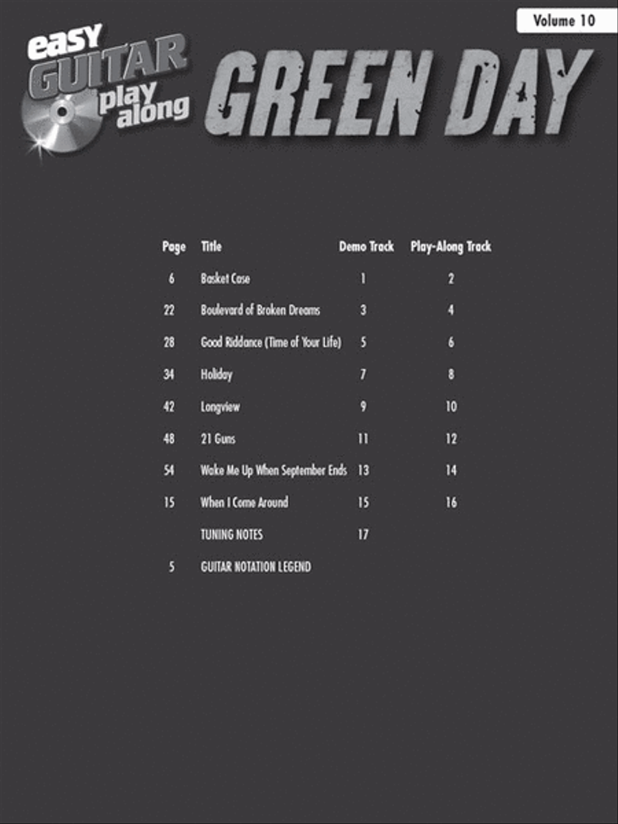 Green Day Electric Guitar scores gallery preview page 2