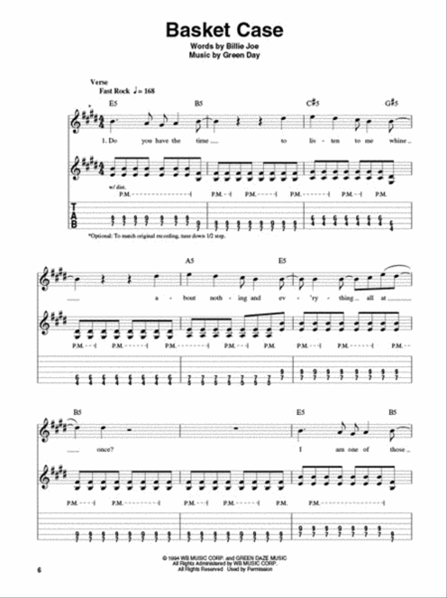 Green Day Electric Guitar scores gallery preview page 3