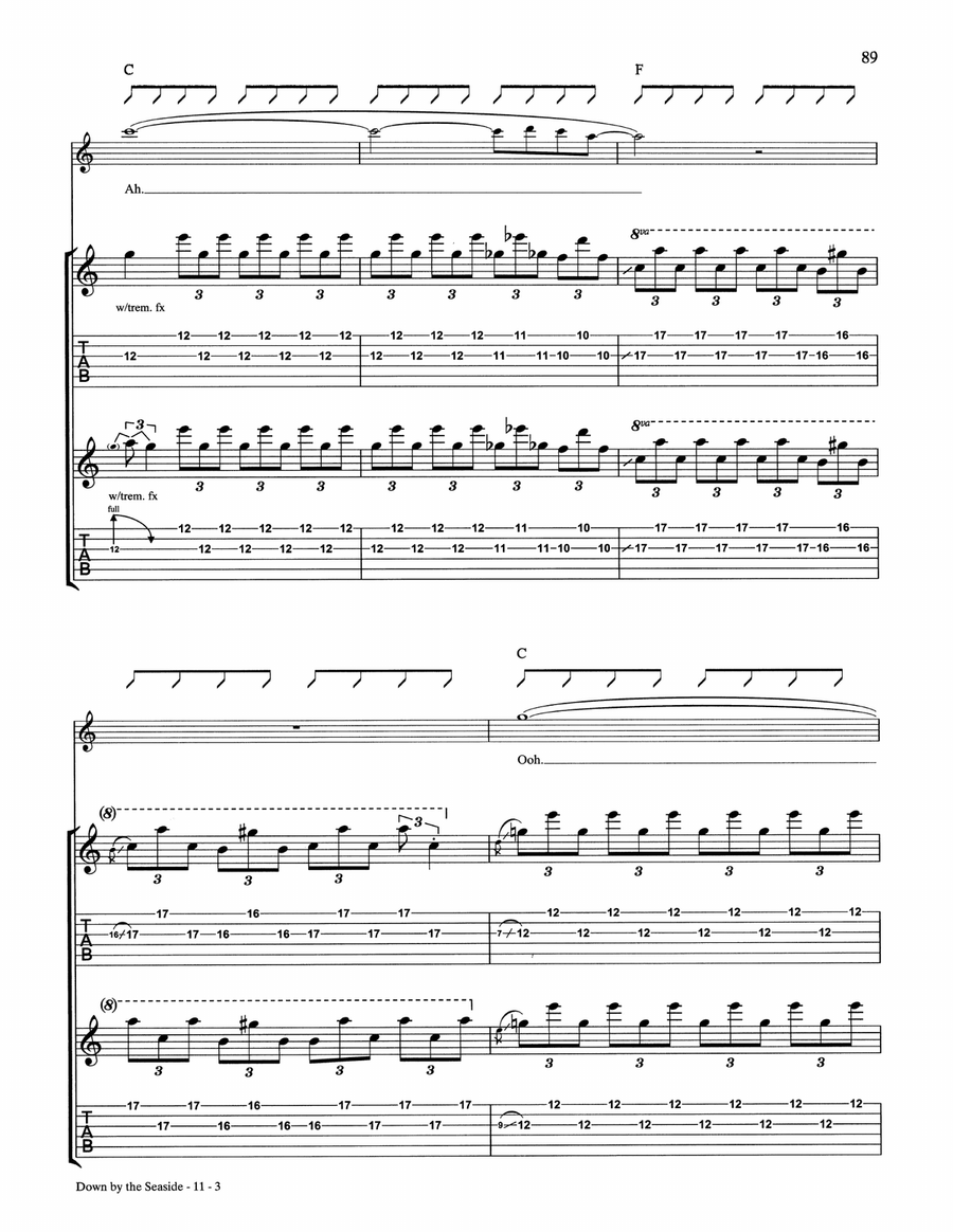 Down By The Seaside Down By The Seaside Acoustic Guitar scores gallery preview page 3