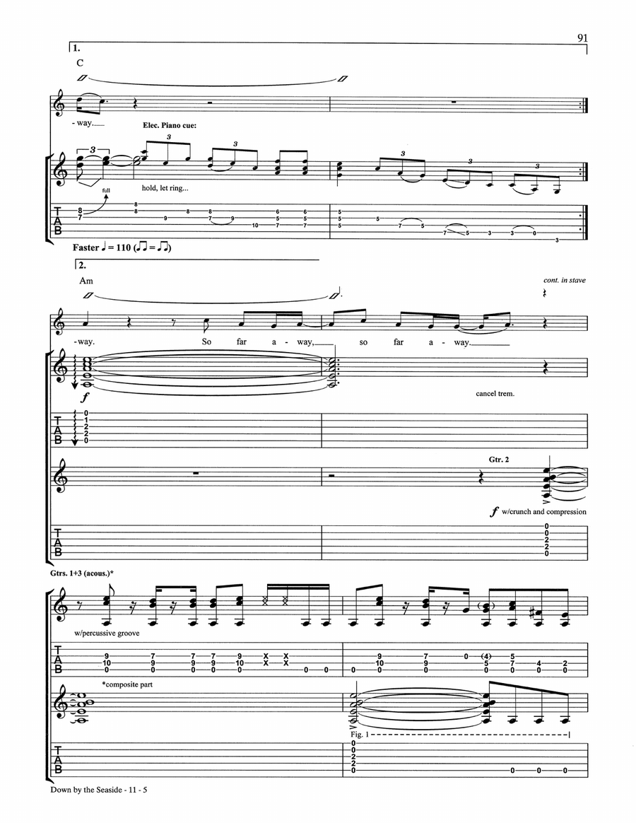 Down By The Seaside Down By The Seaside Acoustic Guitar scores gallery preview page 5