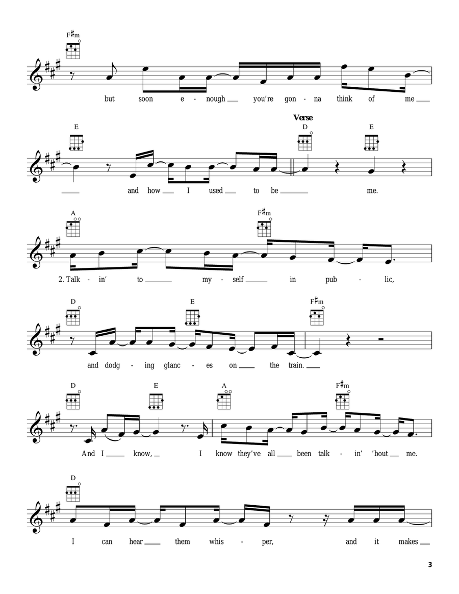 Unwell Unwell Ukulele scores gallery preview page 3