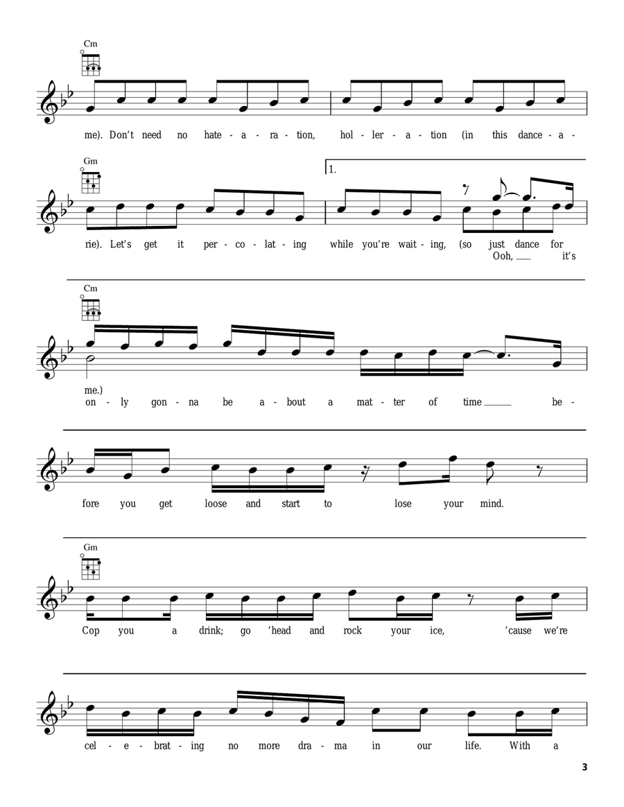 Family Affair Family Affair Ukulele scores gallery preview page 3
