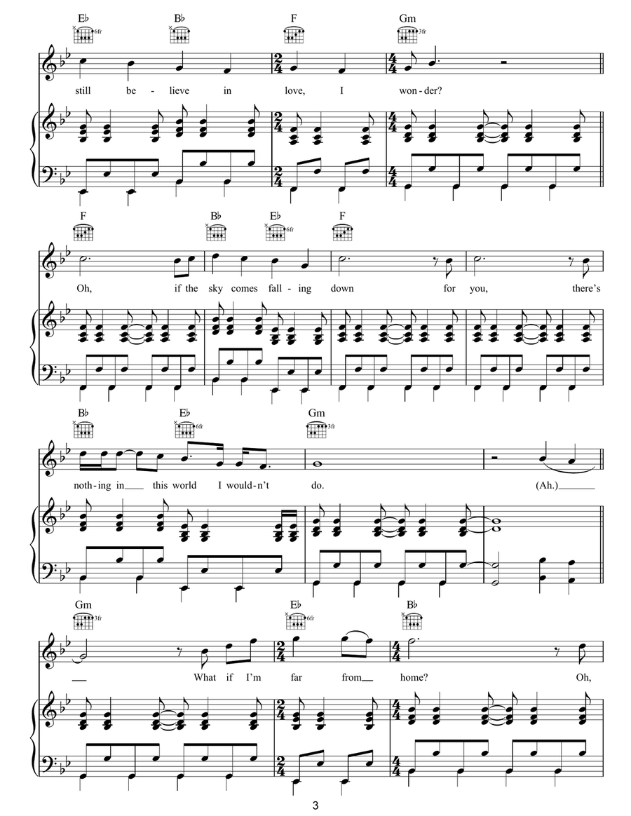 Hey Brother Hey Brother Piano, Vocal, Guitar scores gallery preview page 3