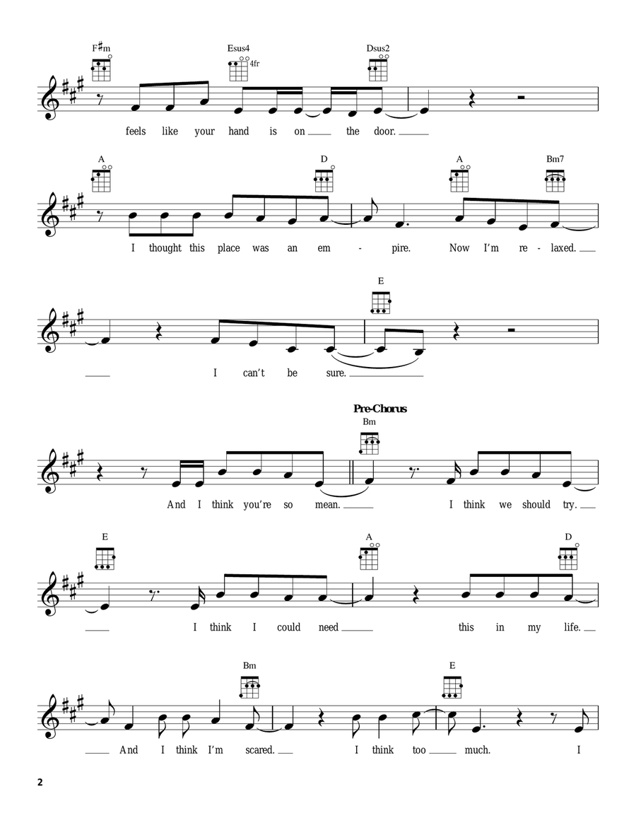 If You're Gone If You're Gone Ukulele scores gallery preview page 2
