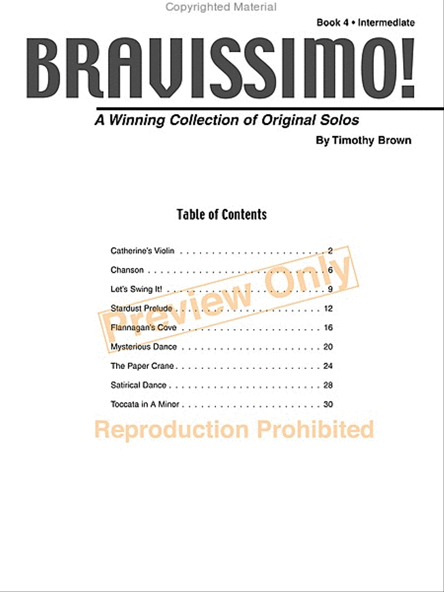 Bravissimo! Book 4 (NFMC) Piano Solo scores gallery preview page 2