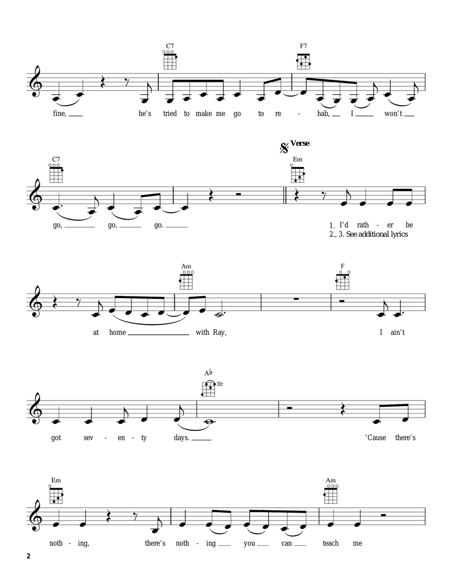 Rehab Rehab Ukulele scores gallery preview page 2
