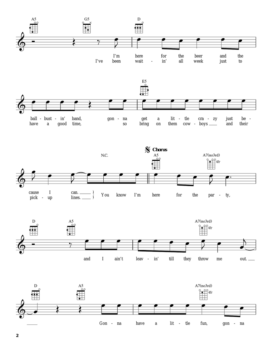 Here For The Party Here For The Party Ukulele scores gallery preview page 2