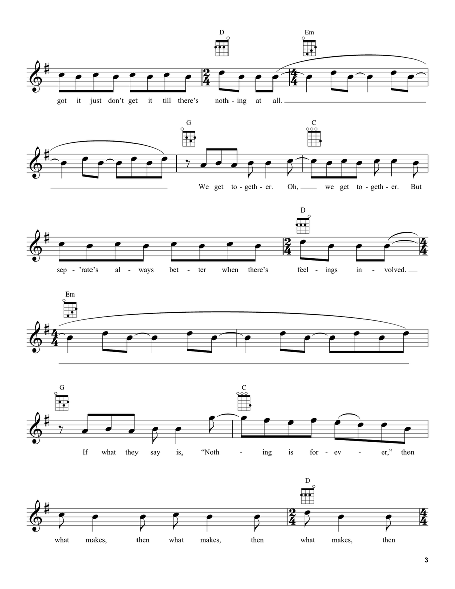 Hey Ya! Hey Ya! Ukulele scores gallery preview page 3