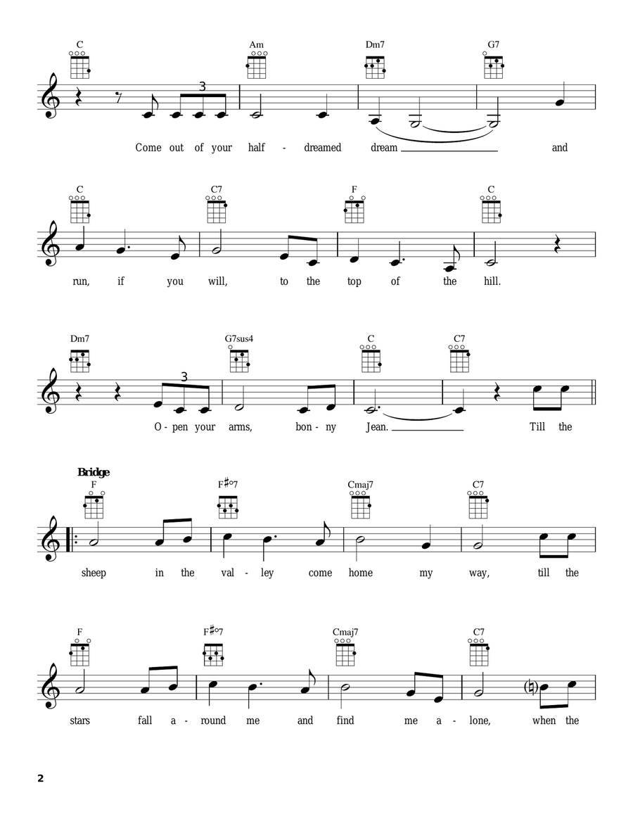 Jean Jean Ukulele scores gallery preview page 2