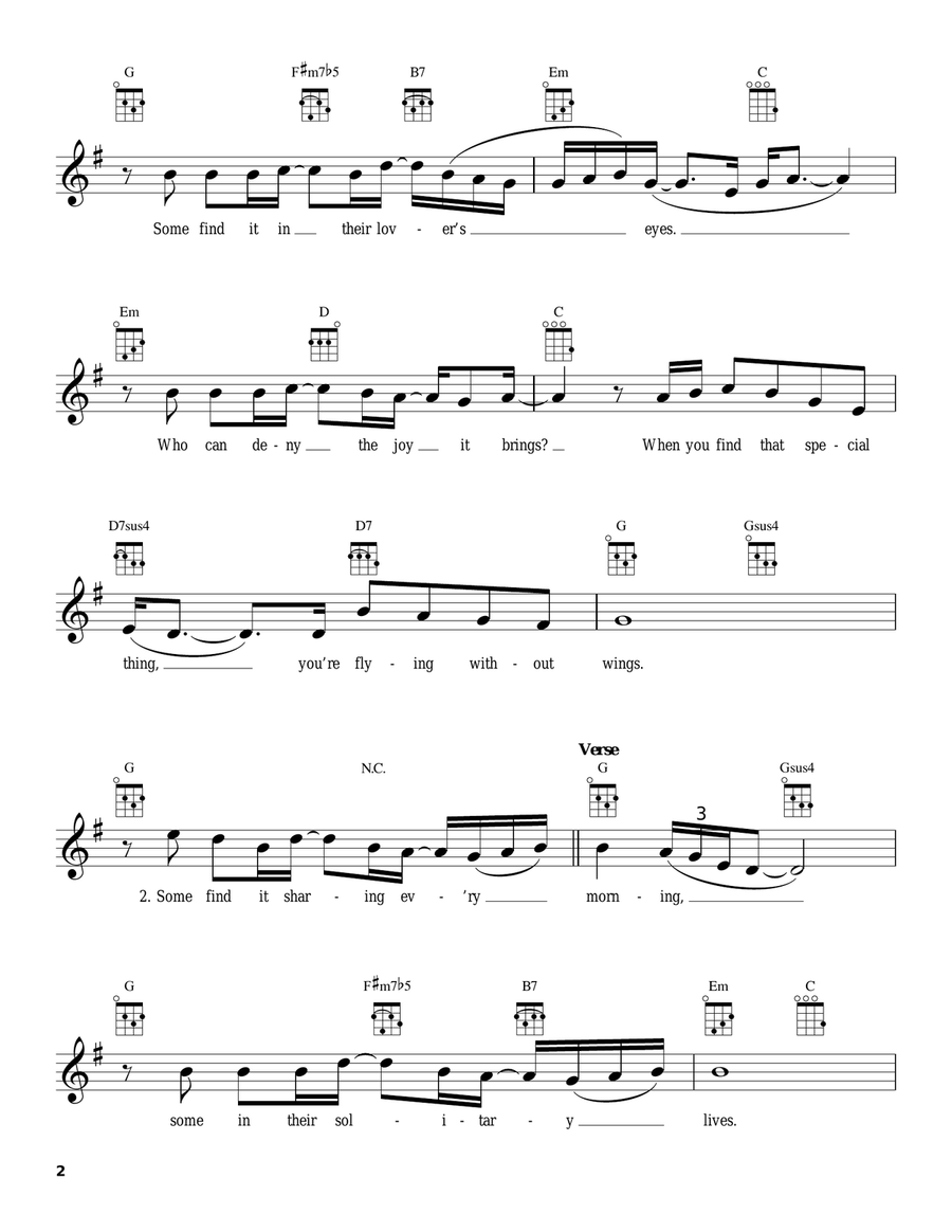 Flying Without Wings Flying Without Wings Ukulele scores gallery preview page 2